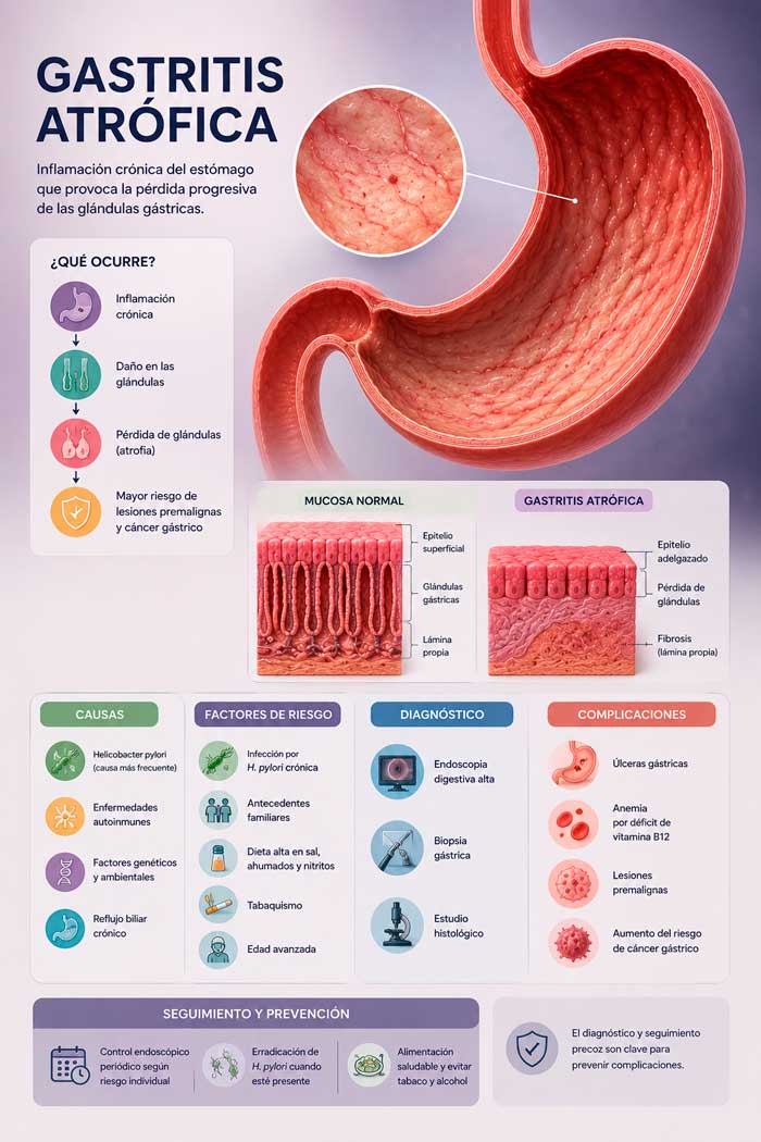 Todo sobre la gastritis atrófica
